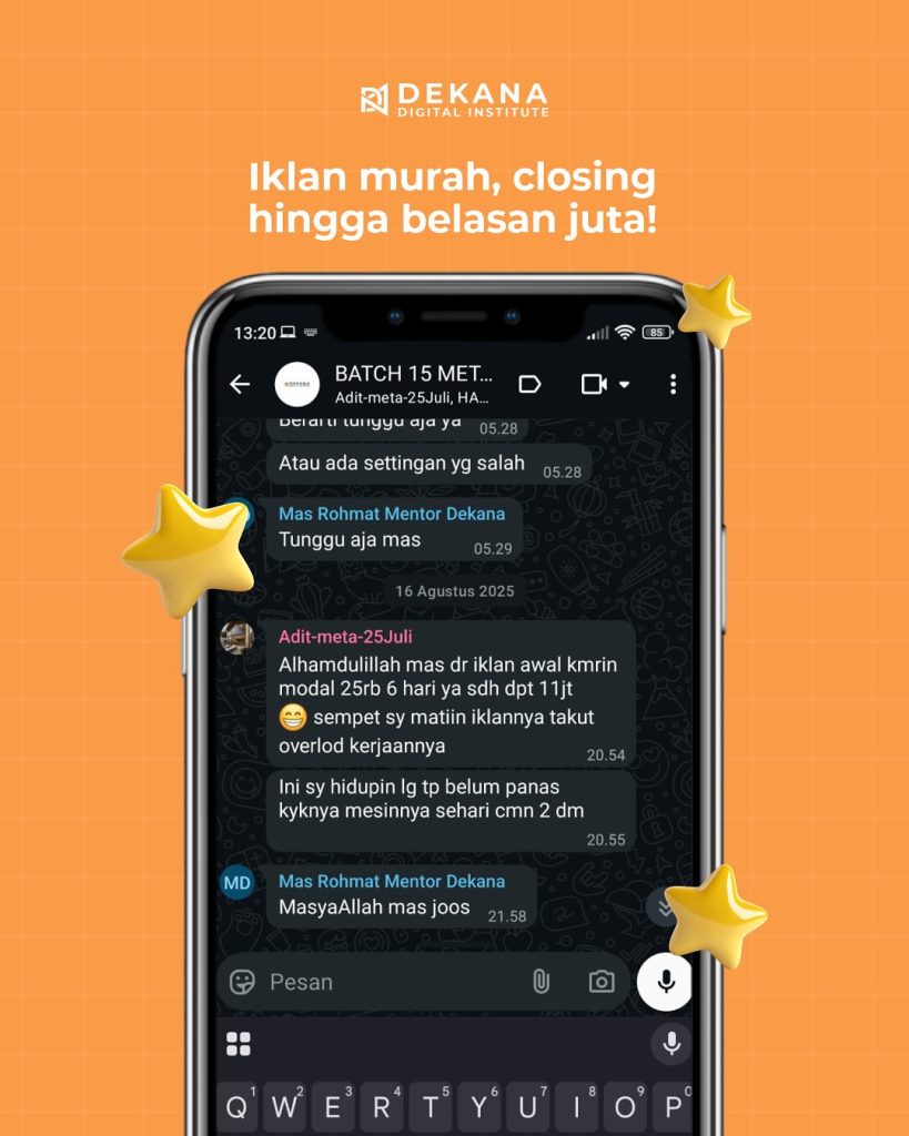 ✨ Apa Kata Mereka Tentang Belajar di Dekana InstituteHasil nggak pernah bohong! Dari evaluasi ik